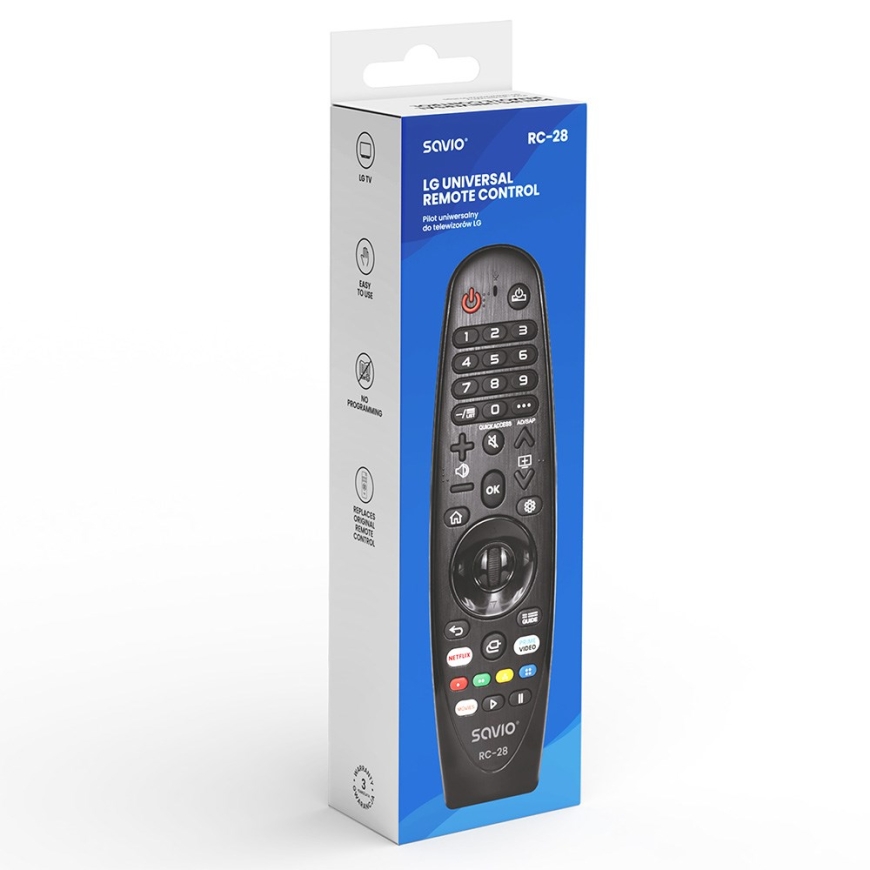 Universaali / vaihto kaukosäädin LG TV:lle – SMART TV SAVIO RC-28 – 2