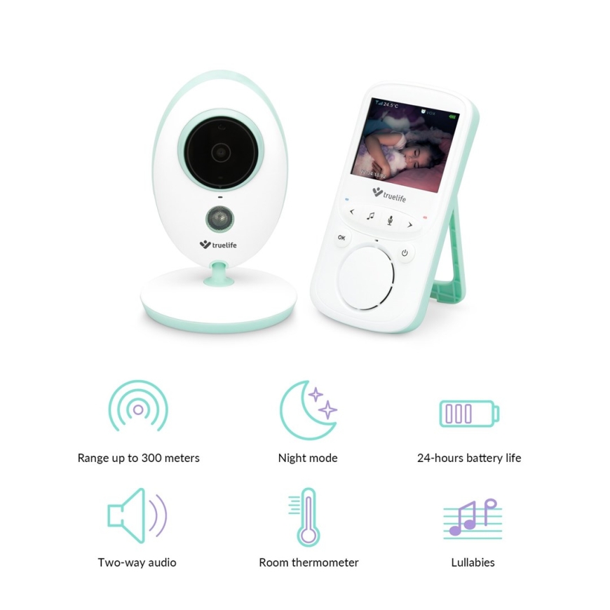 TrueLife NannyCam V24 Pro LCD 2.4” 20 fps bērnu monitora rāda – 2