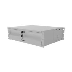 Шкаф-выдвижной ящик Lanberg 19" 3U 360 мм серый (3U/483 × 360 мм, максимальная нагрузка до 90 кг, 4-точечное крепление)