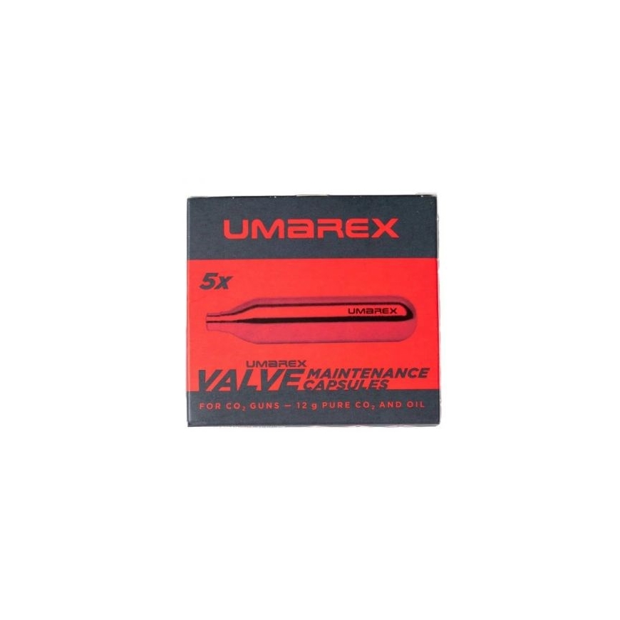 Umarex CO2 kapsulės 5 vnt. 12g konservavimui ir valymui – 2