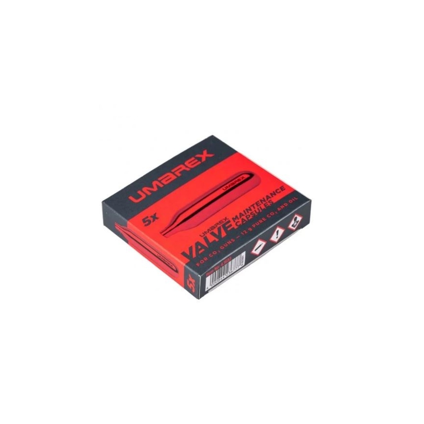 Umarex CO2 kapsulės 5 vnt. 12g konservavimui ir valymui – 3