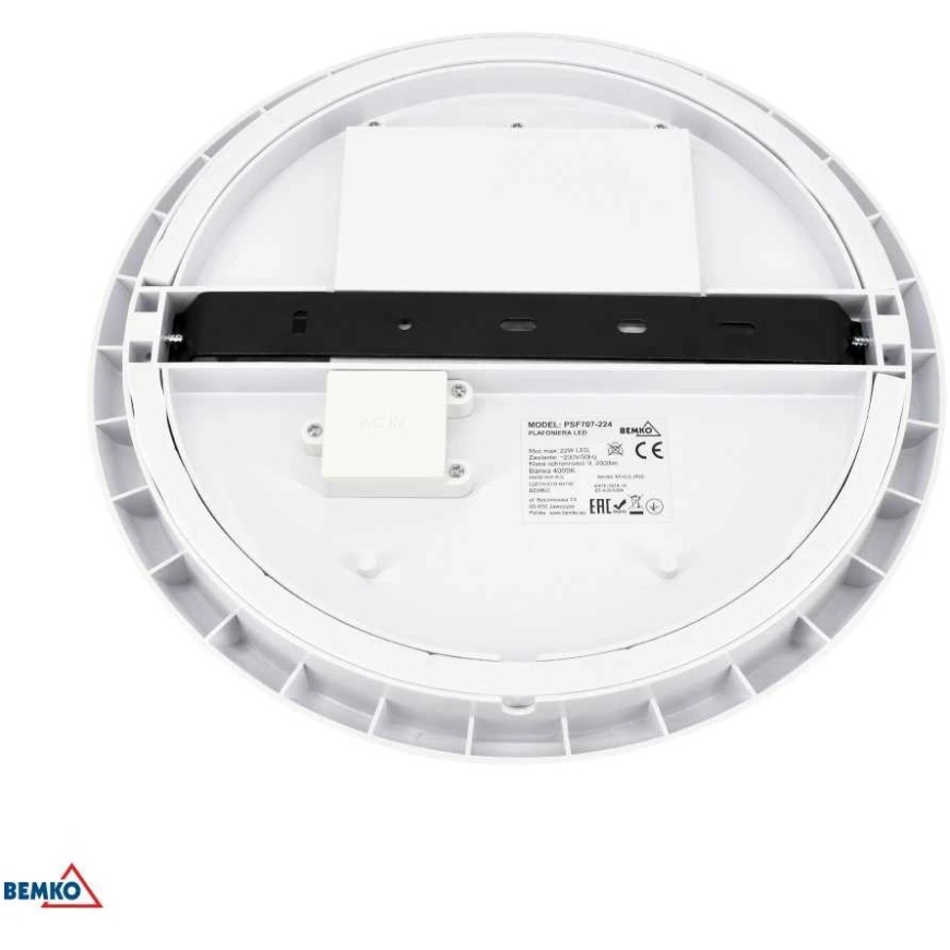 Bemko 16W LED-kattovalaisin liiketunnistimella DIANA, valkoinen, 4000K, IP66 – 2