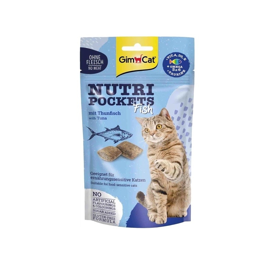 GIMCAT Nutri pockets Tunų - katės skanėstai - 60g