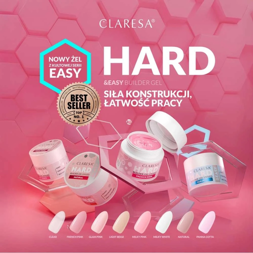 Activeshop Claresa Hard&easy ehitusgeel prantsuse roosa 12g – 4