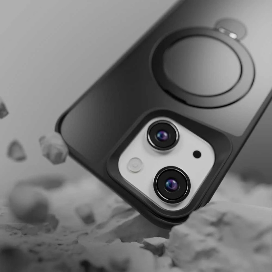 Etteri Matt Mag Ring vāciņš iPhone 12 / 12 Pro 6,1" melns – 2