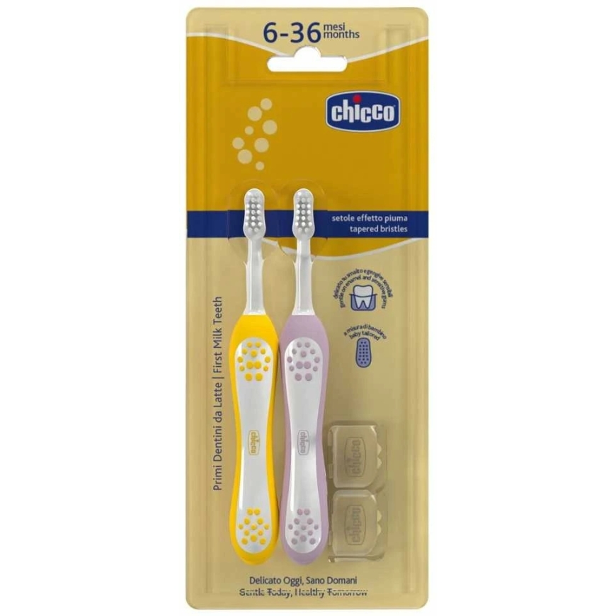 CHICCO 00012082110000 Индиго зубная щетка 6-36м 2 шт – 2
