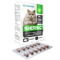 EUROWET Wita-Vet Coat - добавки для кошек - 60 таблеток