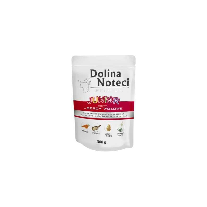DOLINA NOTECI Dolina Noteci Premium Junior с высоким содержанием говяжьих сердец 300 г
