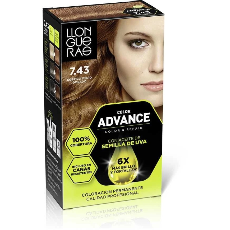 Llongueras Color Advance 7.43-Vidējs Zelta Vara 1 gb