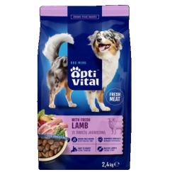 OPTIVITAL värske lambalihaga - kuiv koeratoit - 2,4kg