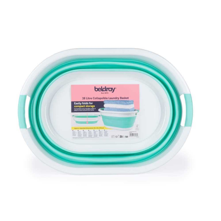 Корзина для стирки Beldray LA034816MNTFPEU7 складная 28 л белая – 4