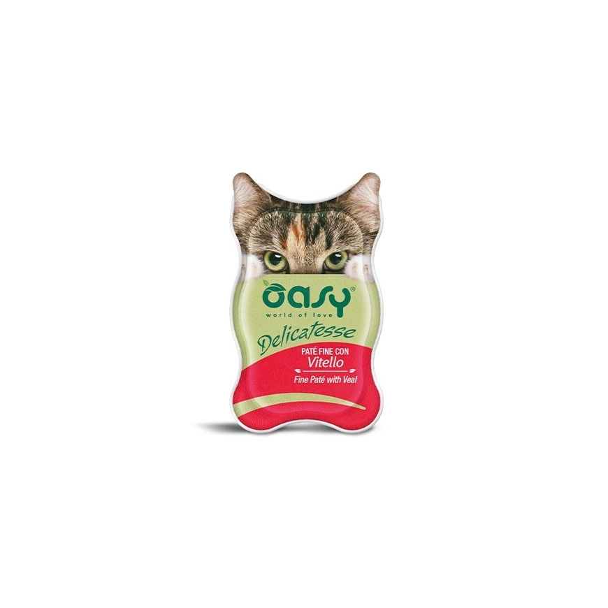 OASY Delicatesse Peene pate veiselihaga - märg kassitoit - 85g