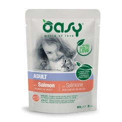 OASY Chunks kastikkeessa lohi - märkä kissanruoka - 85g