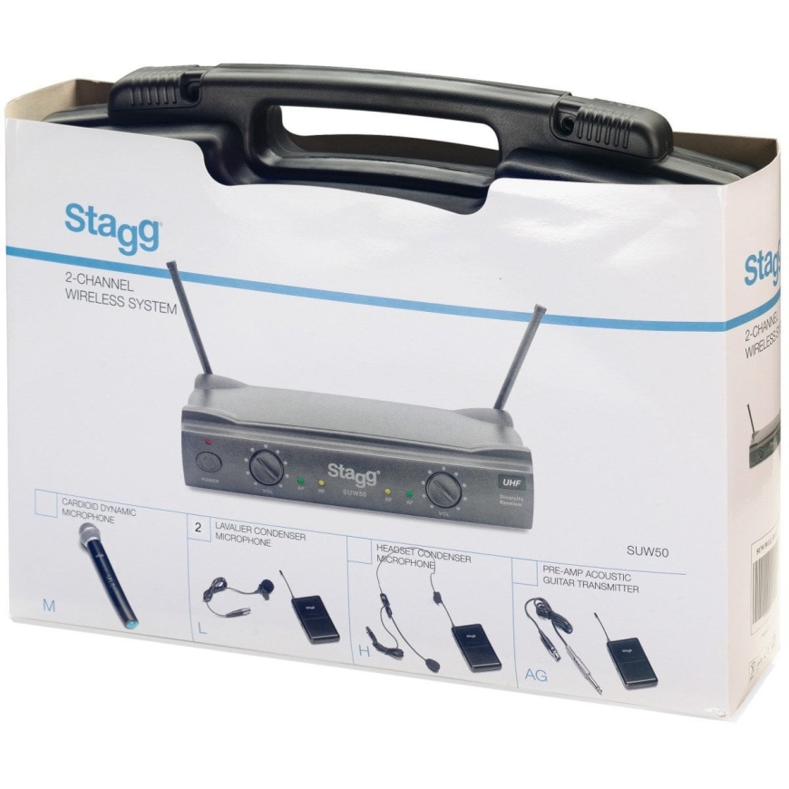Stagg SUW 50 LL FH EU belaidė UHF sistema Juoda – 3