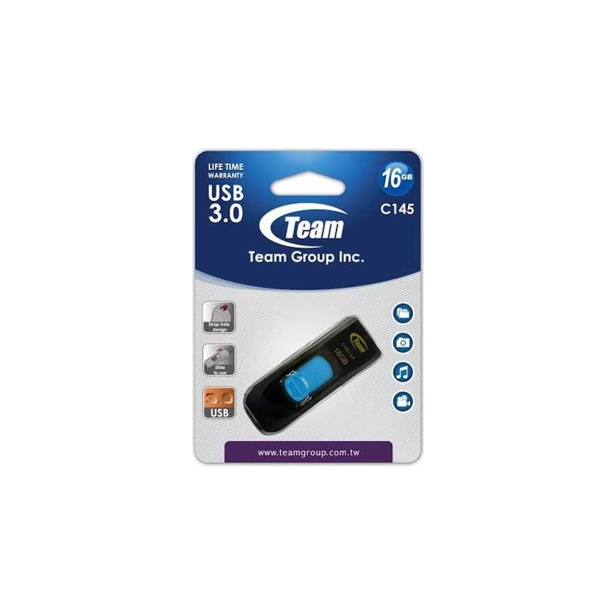 TEAM GROUP 16GB C145 USB 3.2 Black-Blue – 2
