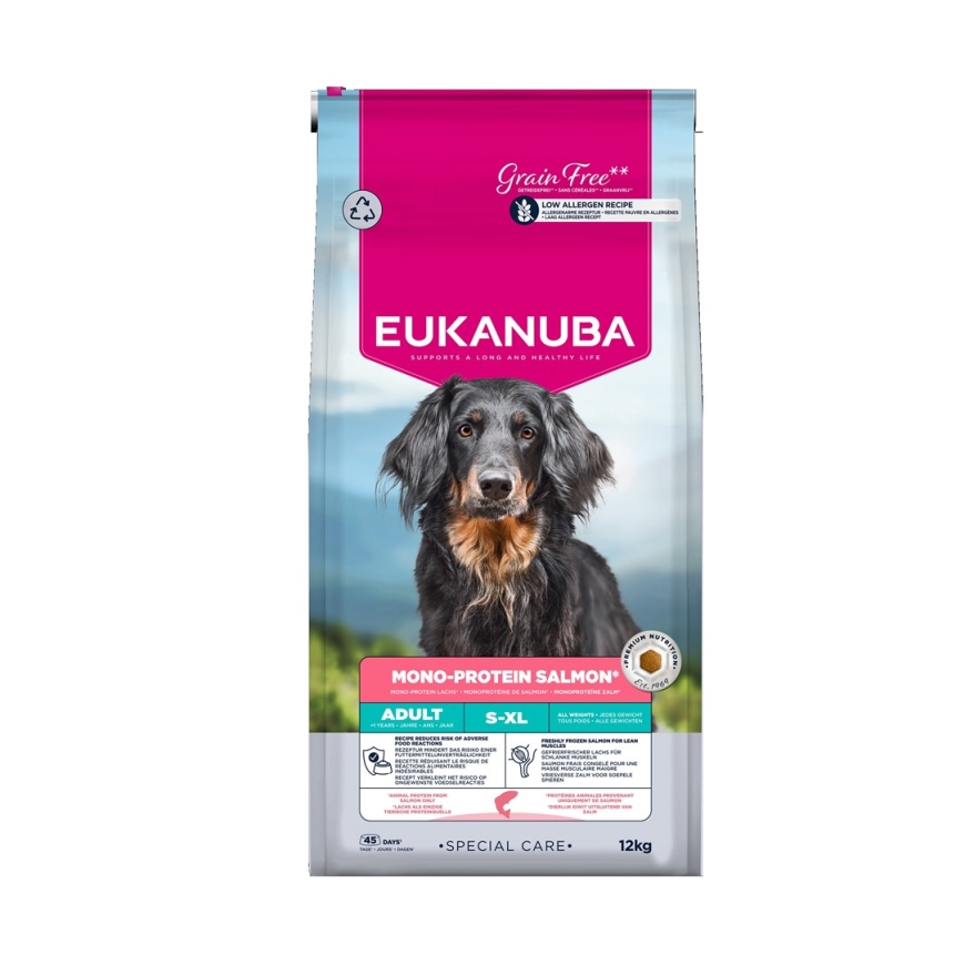 EUKANUBA Special Care Mono-Protein Täiskasvanud, Lõhe – kuiva koeratoit – 12kg