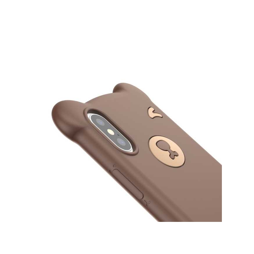 Baseus "Elastīgs silikona aizmugurējais apvalks Apple iPhone XS Max" Brūns