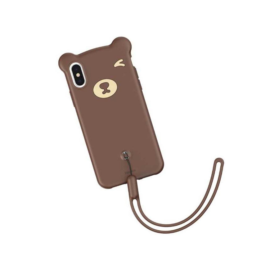 Baseus "Paindlik silikoonist tagakaas Apple iPhone XS Max" Pruun – 2
