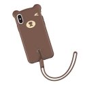 Baseus "Flexible Silicone Back Cover Case Apple iPhone XS Max" Brown Be