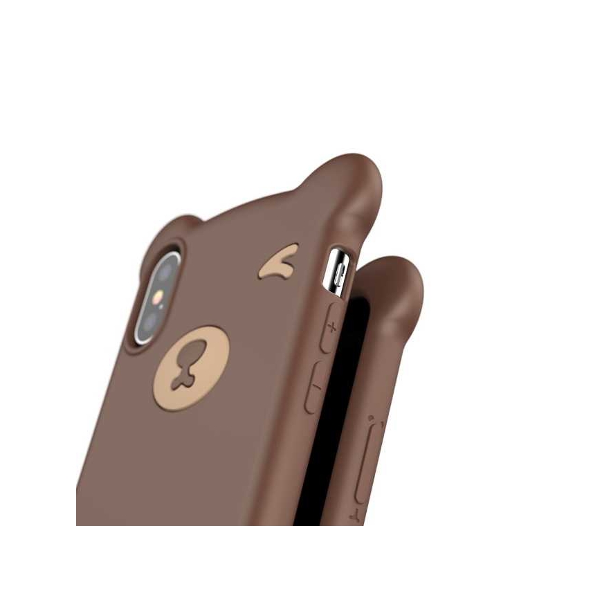 Baseus "Lankstus silikono galinis dangtelis Apple iPhone XS Max" Rudas – 4
