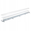Led Line Lite Hermetinis šviestuvas VANTO 2xT8 IP65 120cm pilkas ABS/PS su reflektorium