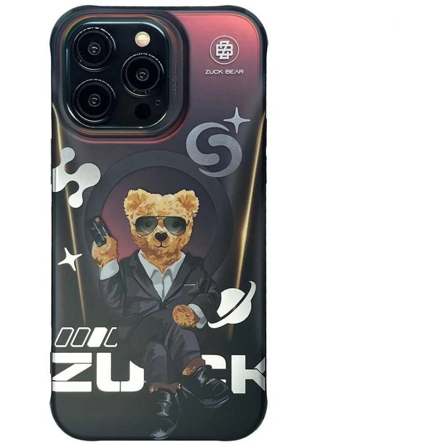 ZUCK BEAR ümbris BERLIN BOSS MAG ühilduv MagSafe'iga, mõeldud IPHONE 16 Pro eins suave'le