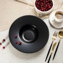 Homla FAMELIO Black Plate for Pasta, 28 cm Homla FAMELIO Black Plate for Pasta, 28 cm