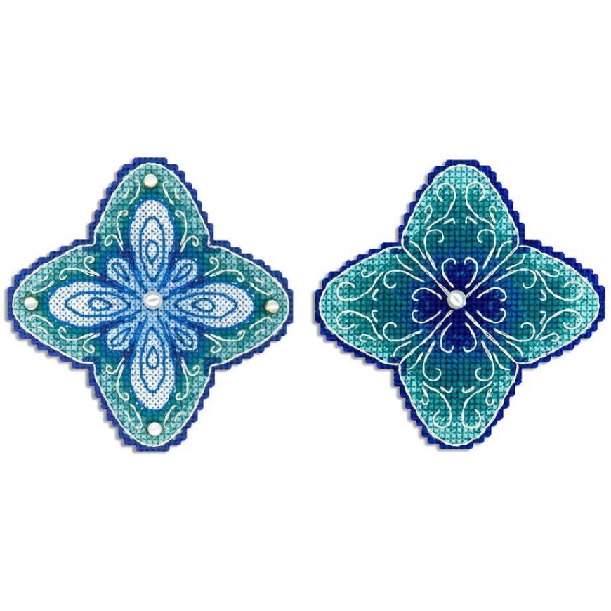 Beldizart Cross Stitch Set "Cold Flower" 9x9 cm SR-1101 (S)