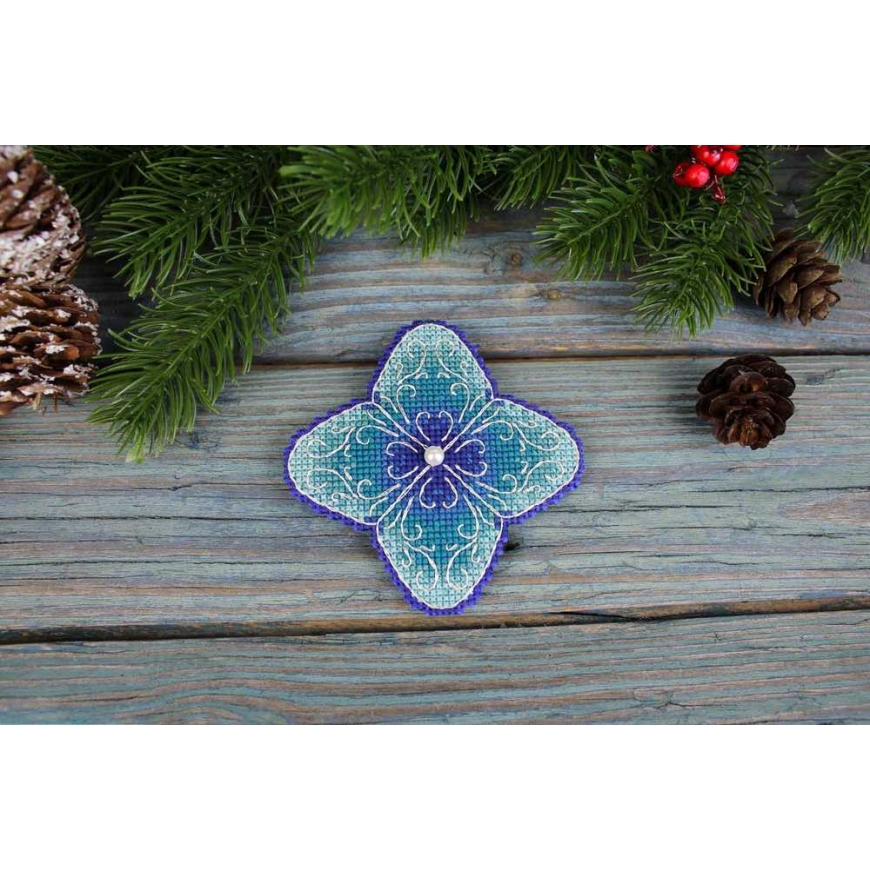 Beldizart Kreuzistikomplekt "Külm Lill" 9x9 cm SR-1101 (S) – 3