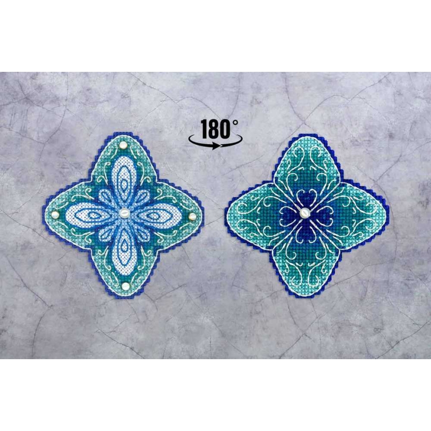 Beldizart Cross Stitch Set "Cold Flower" 9x9 cm SR-1101 (S) – 4
