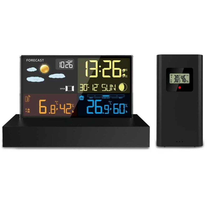 Berdsen Meteoroloogiline jaam ekraaniga BD-912, must – 2