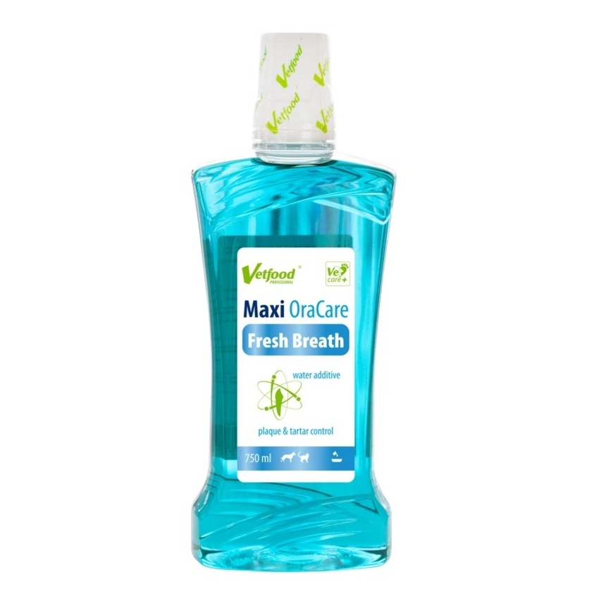 VETFOOD Maxi OraCare Fresh Breath – suuhügieeni vedelik koertele ja kassidele – 750ml