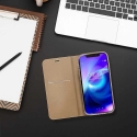 Forcell Oem LUNA Book etvārsts Zelts Samsung Galaxy A12 / M12 zelta krāsā