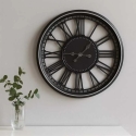 KOOPMAN Seina perforatiivne kell Rooma 48,5 cm must