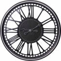 KOOPMAN Wall Perforated Clock Roman 48.5 cm Black