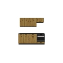 Кухонный гарнитур Cosmo Design ANIKA, artisan oak/графит 2.0