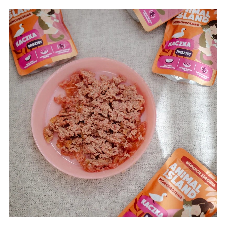 ANIMAL ISLAND Mono Duck - märkäruoka kissoille - 100g – 2