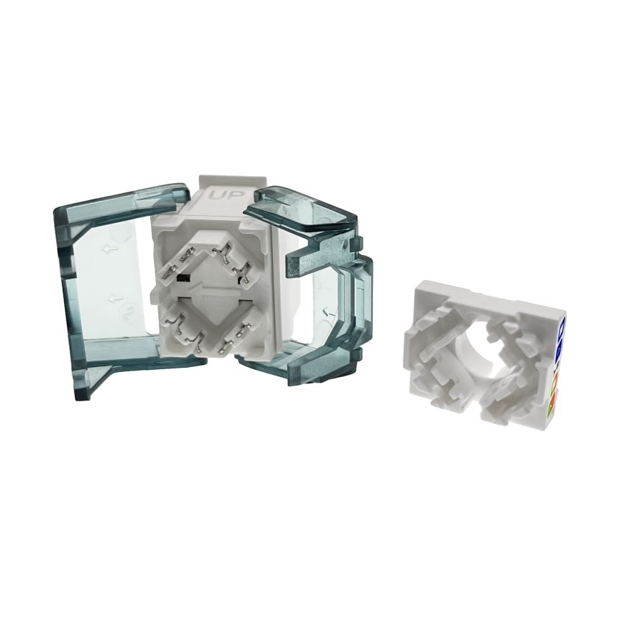 Alantec MB007-1 RJ45 bezinstrumentu UTP cat.6A keystone modulis ALANTEC Plus - Uzlabota pārsūtīšanas veiktspēja – 2