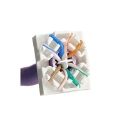 Alantec MB007-1 RJ45 bezinstrumentu UTP cat.6A keystone modulis ALANTEC Plus - Uzlabota pārsūtīšanas veiktspēja Alantec MB007-1 RJ45 bezinstrumentu UTP cat.6A keystone modulis ALANTEC Plus - Uzlabota pārsūtīšanas veiktspēja