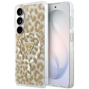 Guess IML leopardimustriga Triangle MagSafe kest Samsung Galaxy S26 pruunis