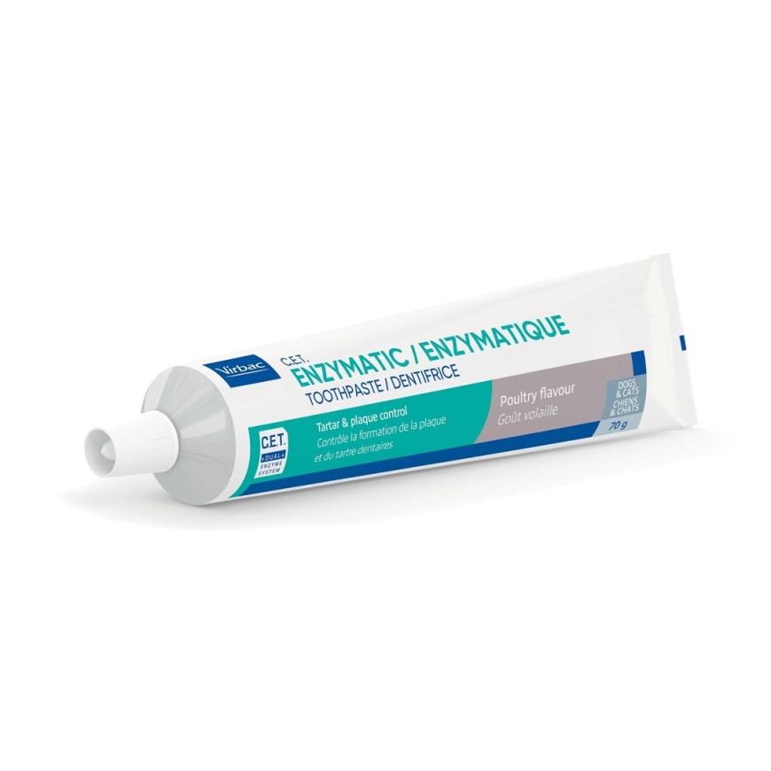 VIRBAC C.E.T. - ensümaatiline hambapasta koertele ja kassidele - 70 g