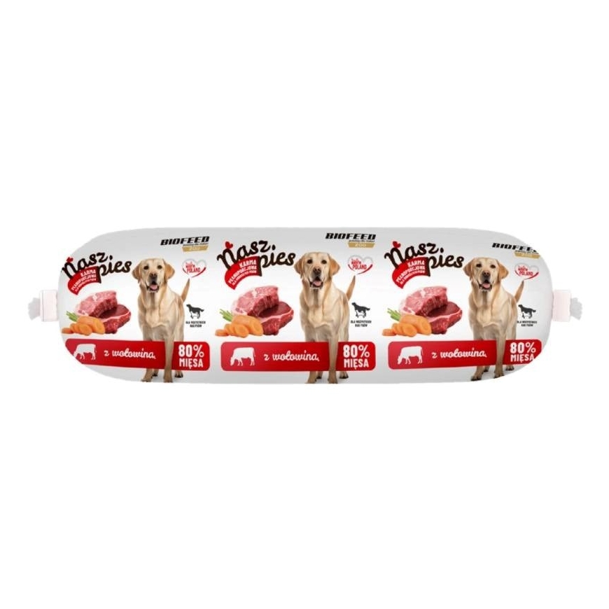 BIOFEED Nasz Pies Beefi batoon – märgtoit koertele – 1 kg