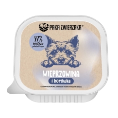 PAKA ZWIERZAKA Kiauliena su mėlynėmis Mono - šlapio šunų maisto - 150g