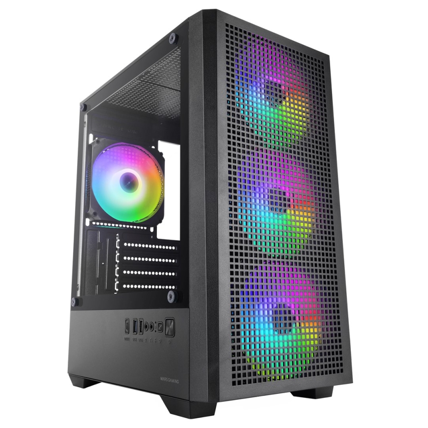 Mars Gaming MCQUANTUM tietokonetorni Midi Tower musta