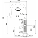 Franke Mythos Masterpiece J Pull Down Spray GLD 115.0711.558