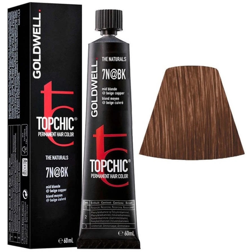 Goldwell TopChic Permanent Hair Color 7N@BK, 60 ml – 3