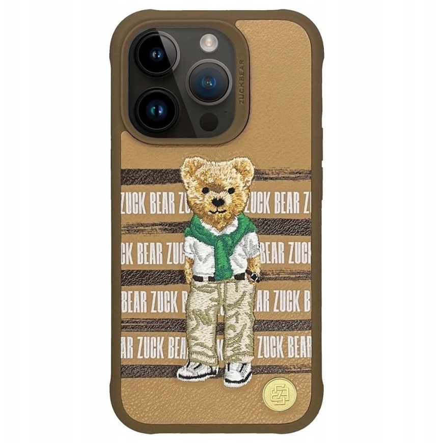 ZUCK BEAR korpus SAN FRANCISCO FORTUNE, mõeldud IPHONE 15 Pro kuldsele karule – 2