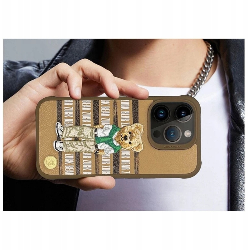 ZUCK BEAR case SAN FRANCISCO FORTUNE, designed for IPHONE 15 Pro golden bear – 3