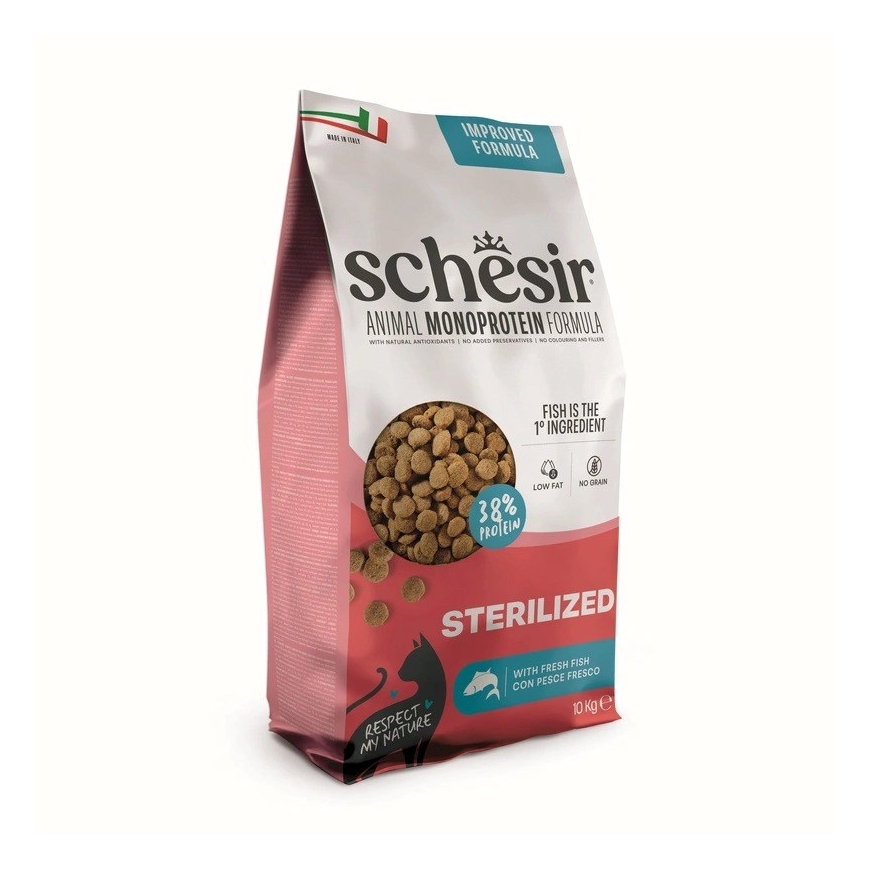 SCHESIR Animal Mono Protein Formula Стерилизованный рыбий корм – сухой корм для кошек – 10 кг – 2