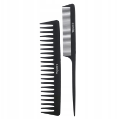 Set Duo Cantu Cantu Styling Hair Plastic Šukos Juodas, 2 vnt.